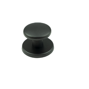 Afbeeldingen van Oxloc Voordeurknop rond aluminum mat zwart 60mm