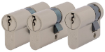 Afbeeldingen van Oxloc Profielcilinderset 30t30 2 stuks, 30t10 1 stuks, gelijksluitend, skg2