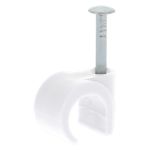 Afbeeldingen van Kabelclip rond 10mm wit (120)