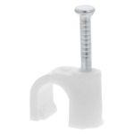 Afbeeldingen van Kabelclip rond 7mm wit (170)