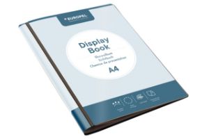 Afbeeldingen van Europel Showalbum Frontview A4 20 Tassen Zwart. 114267