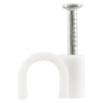 Afbeeldingen van Kabelclip rond 6mm wit (200)