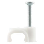 Afbeeldingen van Kabelclip plat 6mm wit (300)