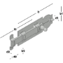 Afbeeldingen van GB Rolschuif vlak 200 x 80 mm, elektrolytisch gegalvaniseerd, verzinkt