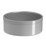 Afbeeldingen van Afsluitkap om de buis, 70 mm, pvc 