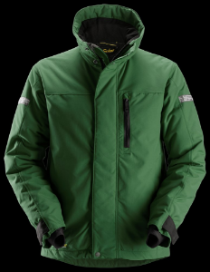 Afbeeldingen van Snickers Workwear AllroundWork, 37.5® Isolerend Jack bosgroen/zwart