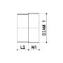 Afbeeldingen van Pvc mof, 80 mm, mof / spie