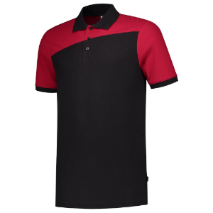 Afbeeldingen van TRICORP WORKWEAR Poloshirt Bicolor Naden 202006 zwart/rood 4XL