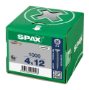 Afbeeldingen van SPAX Spaanplaatschroef verzonken kop kruis Z staal PZ1 4,0x12