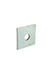 Afbeeldingen van Gb volgplaat, m10, 30 x 30 x 2 mm, gegalvansiseerd, verzinkt