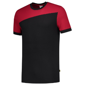 Afbeeldingen van TRICORP WORKWEAR T-shirt Bicolor Naden 102006 zwart/rood 7XL