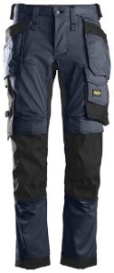 Afbeeldingen van Snickers Workwear AllroundWork, Stretch Werkbroek met Holsterzakken 6241 Blauw / zwart 158