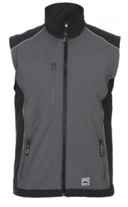 Afbeeldingen van Bodyw. softshell valthe grys/zw.4XL