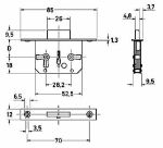 Afbeeldingen van JuNie® Meubelslot insteek 0665 35mm