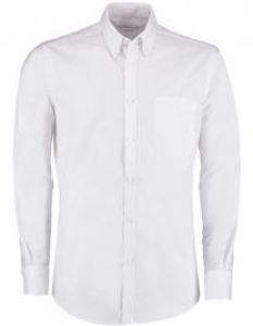 Afbeeldingen van Kustom Kit overhemd slim-fit lange mouw wit