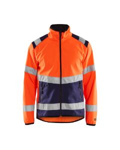Afbeeldingen van Blåkläder Softshell jack High Vis 4877 oranje/marine S