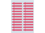 Afbeeldingen van Herma etiket pijl, 38 x 7 mm, verpakking 88 stuks, 4143, rood