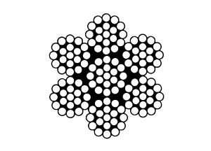 Afbeeldingen van Verzinkte staalkabel 14mm constructie 7x19