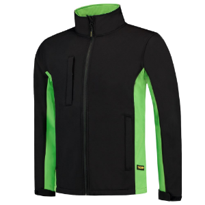 Afbeeldingen van TRICORP WORKWEAR Softshell Bicolor 402002 zwart/lime S