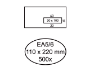 Afbeeldingen van Quantore envelop venster ea5/6 gom 80gram wit venster rechts , q180410 
