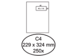 Afbeeldingen van Hermes envelop venster zk 229x324 wit 120gram 250stuks vr re 4x11, c4ahe120g80s 