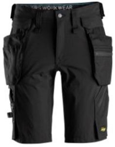 Afbeeldingen van Snickers Workwear LiteWork, Kortebroek+ met afneembare holsterzakken 6108 Zwart 60