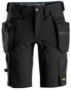 Afbeeldingen van Snickers Workwear LiteWork, Kortebroek+ met afneembare holsterzakken 6108 Zwart 60