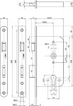 Afbeeldingen van ASSA ABLOY Veiligheidspaniekdeurslot, PC-uitsparing