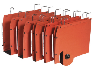 Afbeeldingen van l'Oblique hangmap tub, a4, 30 mm, u - bodem, 100330429, lateraal, oranje