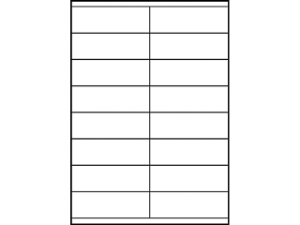 Afbeeldingen van Zweckform etiket, 105 x 35 mm, verpakking 1600 stuks, 3423, wit