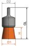Afbeeldingen van Penseelborstel 12mm 6mm stift staal