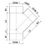 Afbeeldingen van T-stuk, 32 mm, 45 graden, 3x mof, pvc