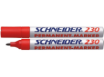 Afbeeldingen van Schneider viltstift 230, 1 - 3 mm, s-123002, rond, rood