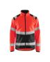 Afbeeldingen van Blåkläder Softshell jack High Vis 4877 rood/zwart L