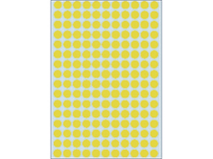 Afbeeldingen van Herma etiket rond, 8 mm, verpakking 5632 stuks, 2211, geel
