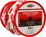 Afbeeldingen van Kelfort Afzetketting Kunststof, met rode en witte schalmen rood/wit 25 meter
