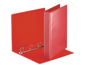 Afbeeldingen van Esselte ringband 4rings a4 30mm d-mech deluxe panorama rood, 17859 