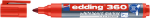 Afbeeldingen van Edding viltstift 360, 3 mm, 10041002, whiteboard, rond, rood
