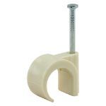 Afbeeldingen van Q-Link buisclip rond  16-19 mm - crème (20)