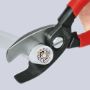 Afbeeldingen van KNIPEX Kabelschaar, met dubbele snijkanten kunststof bekleed 200mm