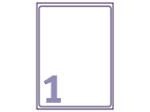 Afbeeldingen van Avery etiket, 199.6 x 289.1 mm, verpakking 10 stuks, j8167-10