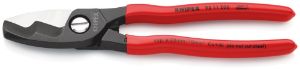 Afbeeldingen van KNIPEX Kabelschaar, met dubbele snijkanten kunststof bekleed 200mm