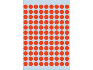 Afbeeldingen van Herma etiket rond, 8 mm, verpakking 540 stuks, 1842, rood