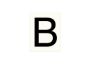Afbeeldingen van Pickup letter b zwart , 80 mm