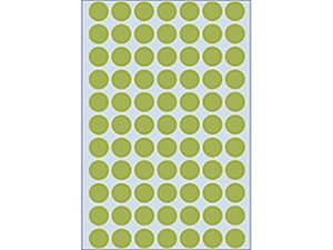 Afbeeldingen van Herma etiket rond, 13 mm, verpakking 2464 stuks, 2235, groen