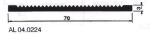 Afbeeldingen van AluArt Slijtstrip aluminium 3 meter 70x3mm