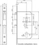 Afbeeldingen van Nemef Deurslot 669 PC72 60 mm RVS Links