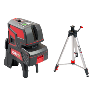Afbeeldingen van LEVELFIX Kruislaser met groene straal set CL202G SET