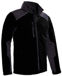 Afbeeldingen van Santino Tour softshell jas zwart/grafiet 4XL