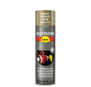 Afbeeldingen van RUST-OLEUM® Deklaag metallic Hard Hat Metalic rvs 500ml 